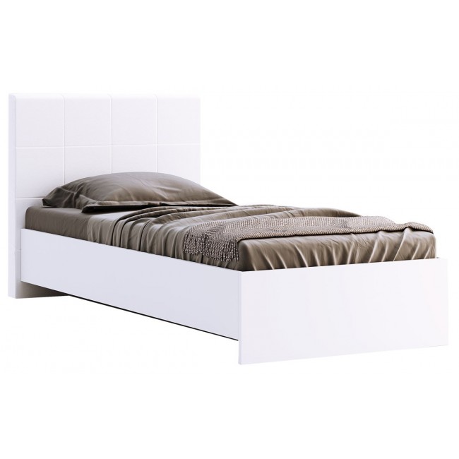 ФЕМЕЛИ кровать 90 белый глянец MiroMark 