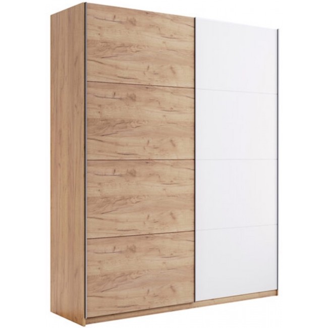 АCТИ шкаф купе 150x210 см дуб крафт_белый глянец MiroMark