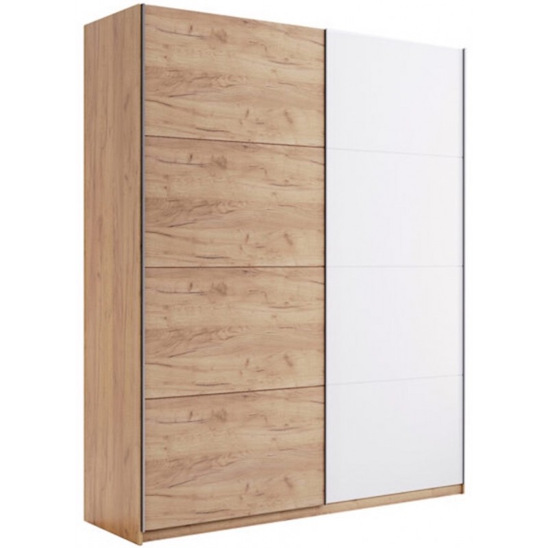АCТИ шкаф купе 150x210 см дуб крафт_белый глянец MiroMark
