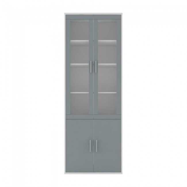 КАБИ витрина 79см REG 2W2D/79/220 пепельный_антрацит Gerbor-холдинг