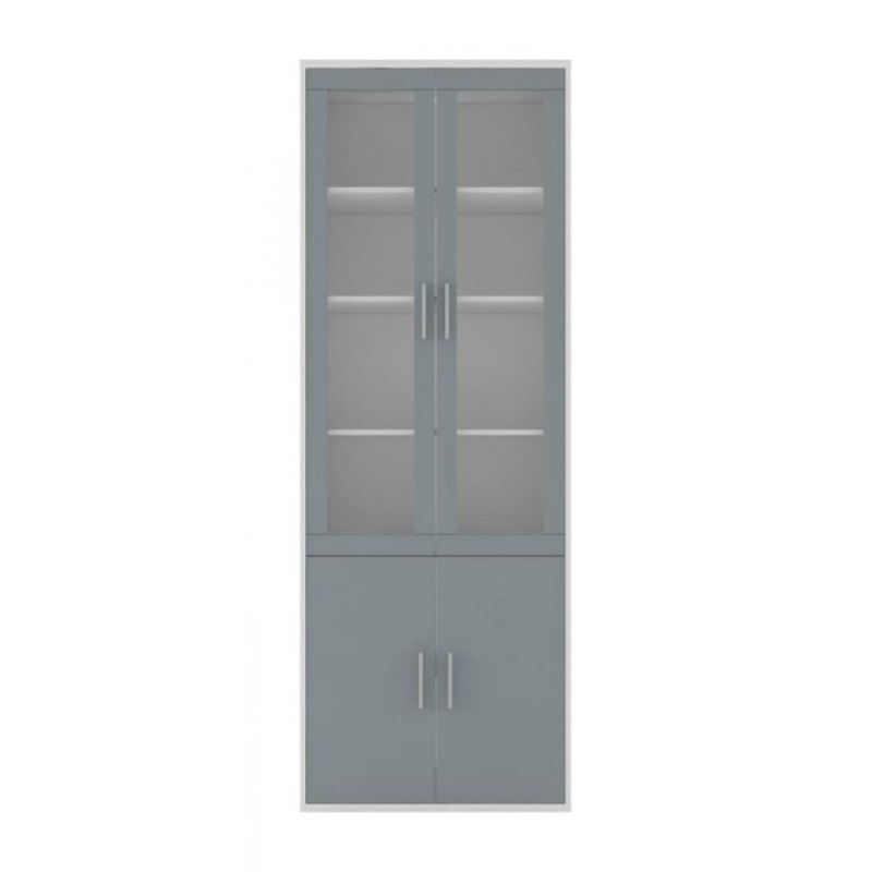 КАБИ витрина 79см REG 2W2D/79/220 пепельный_антрацит Gerbor-холдинг
