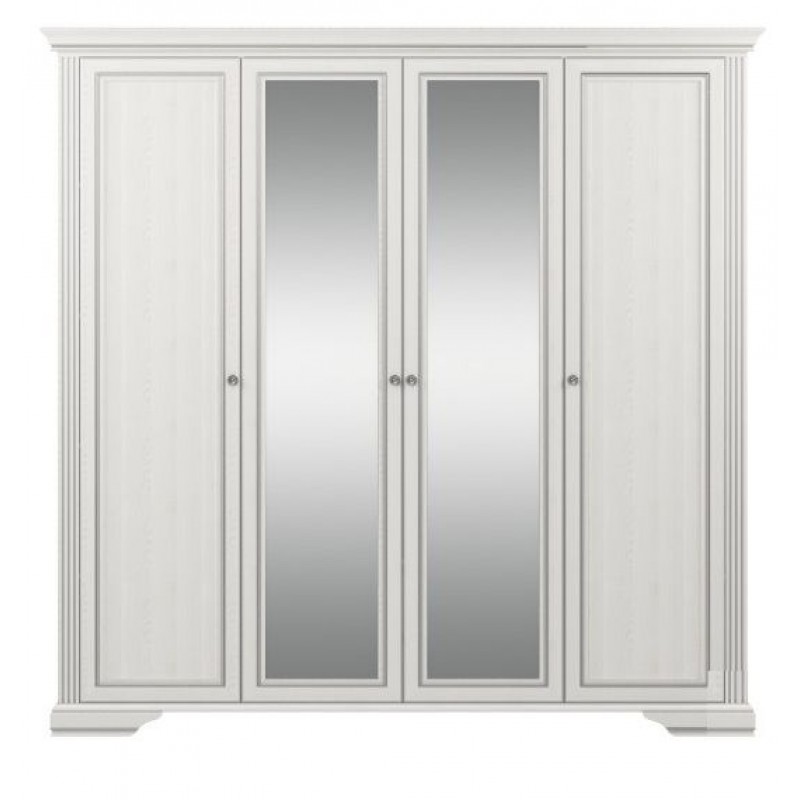 ВАЙТ шкаф 226см 4D(2S) ясень снежный/сосна серебряная Gerbor-холдинг
