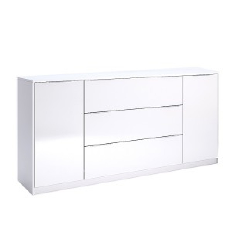 РОМА комод 160 см глянец белый MiroMark